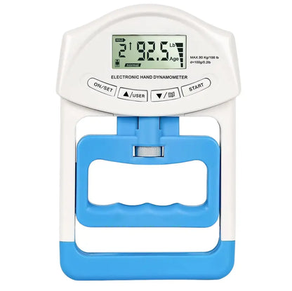 Digital Grip Strength Tester with Backlit LCD Screen and Precision Calibration