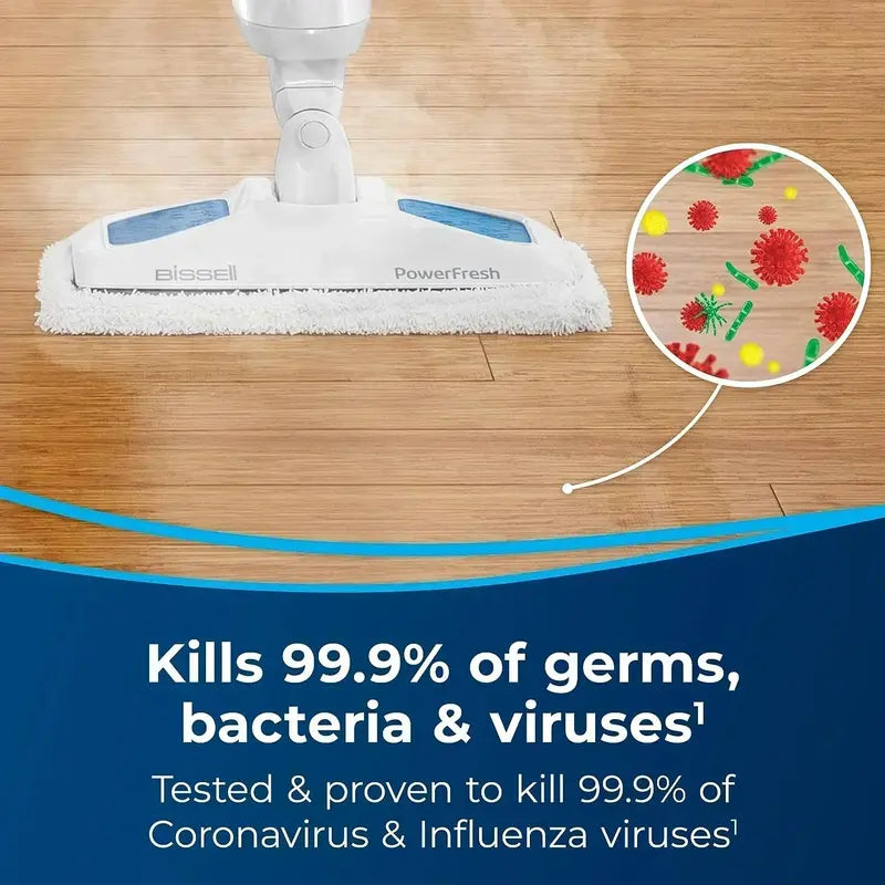 Power Fresh Natural Sanitizing Steam Mop for Tile, Hardwood, and Laminate Flooring
