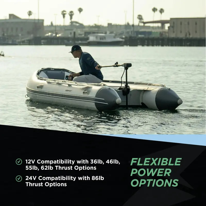 Newport NV Series 55lb Thrust Saltwater Electric Trolling Motor with 30-Inch Shaft & 8 Speed Control