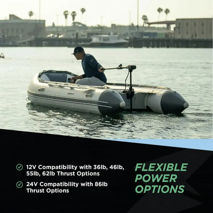 Newport NV Series 55lb Thrust Saltwater Electric Trolling Motor with 30-Inch Shaft & 8 Speed Control