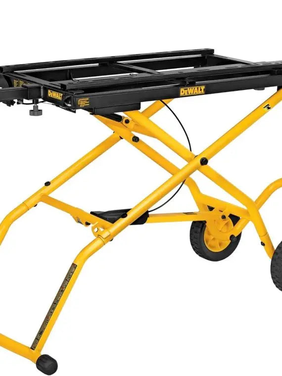 DEWALT DWX726 Rolling Miter Saw Stand, Yellow, Portable with Wheels