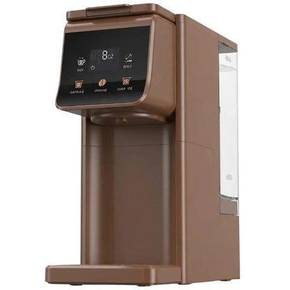 Dual-Function Single-Serve Coffee Maker for Hot & Iced Brews  52oz Reservoir, 614oz Options