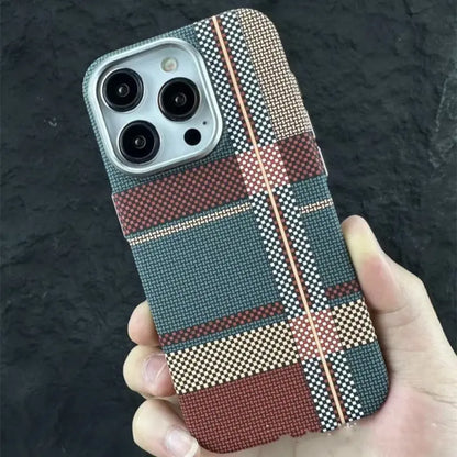 MagSafe-Compatible iPhone Case with Alloy Mount Bracket & 3D Texture Relief