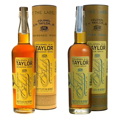 E.H. Taylor Bourbon Bundle  Seasoned Wood Finish + Four Grain Expression