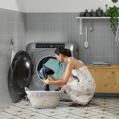 ROVSUN Compact Portable Clothes Dryer  13.2 lb Capacity, 3.5 Cu.Ft Drum, Lightweight Design