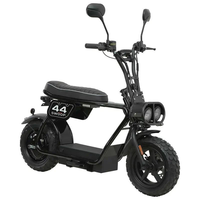 Swoop Turbo 2000W Electric Moped  Black High-Performance E-Bike with Pedal Assist