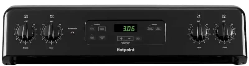 GE Hotpoint 30 Black Freestanding Standard Clean Electric Range