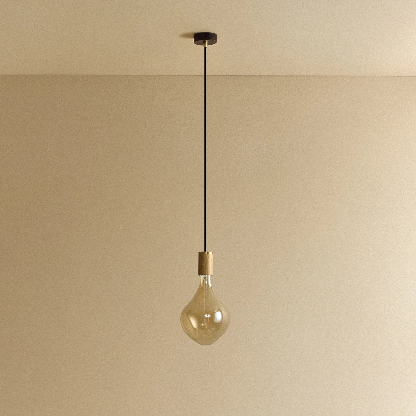 Voronoi II Pendant Light in Oak