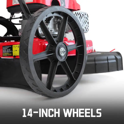 DB6222 Gas-Powered String Trimmer  22-Inch Walk-Behind Model with High Wheels