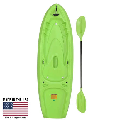 Lifetime Recruit 6.5-Foot Youth Sit-On-Top Kayak  Lime Green, Lightweight & Stable (Model 90765)