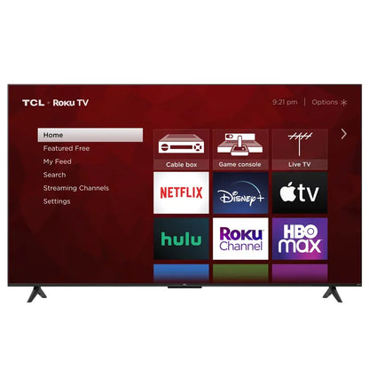 TCL 55″ 4-Series 4K UHD HDR Smart TV with Roku, Voice Control & 4 HDMI Inputs