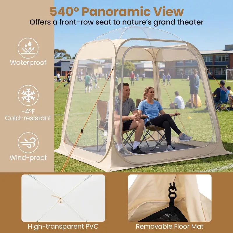 7′ x 7′ All-Weather Portable Pod Tent for 24 Campers