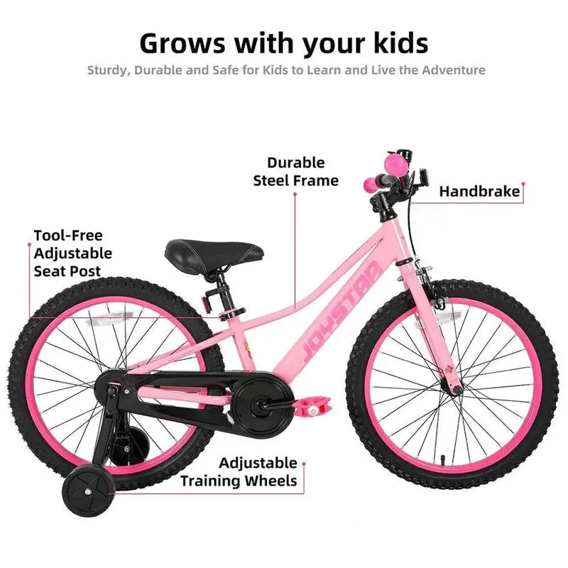 JOYSTAR NEO 20-Inch Youth Bike Featuring Adjustable Training Wheels