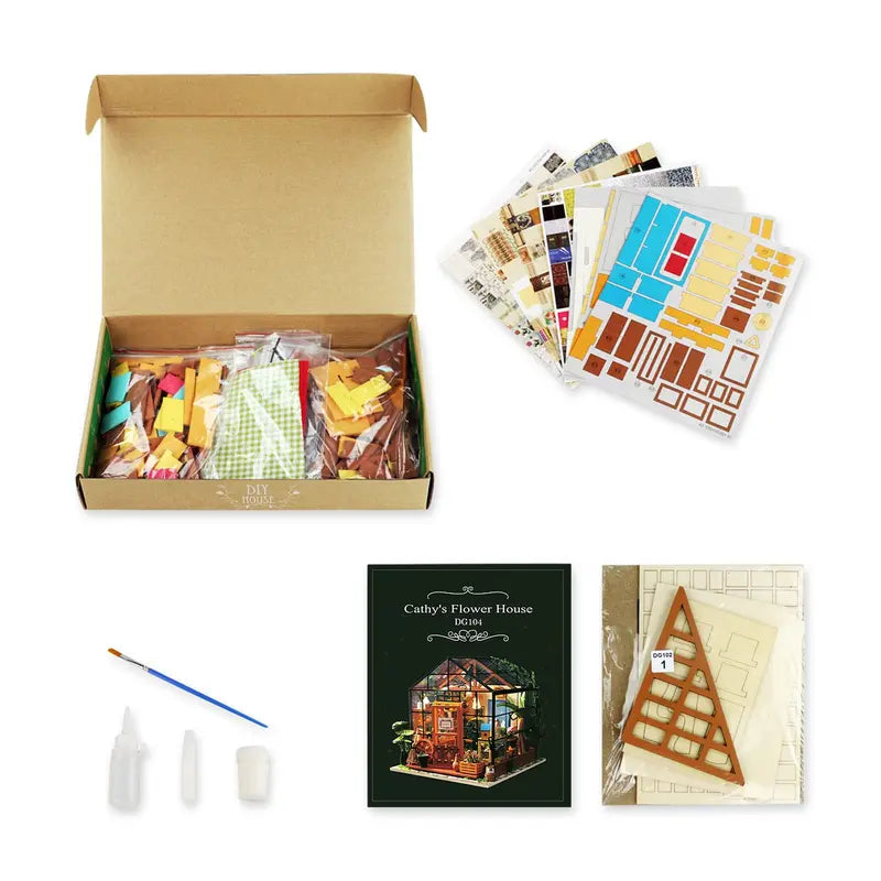 Rolife Flower House Miniature DIY Kit