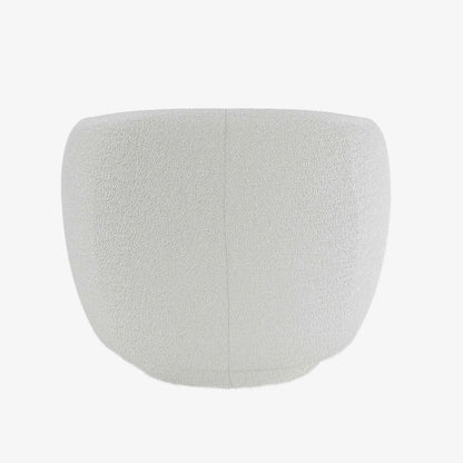 Fauteuil bouclette couleur gris-cr me Victoria