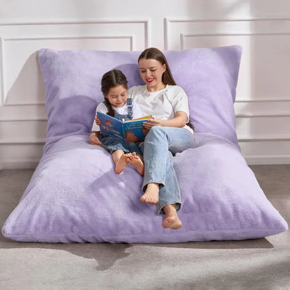 Hobestluk 3-in-1 Convertible Bean Bag  Floor Cushion, Lounger, or Seating Sofa