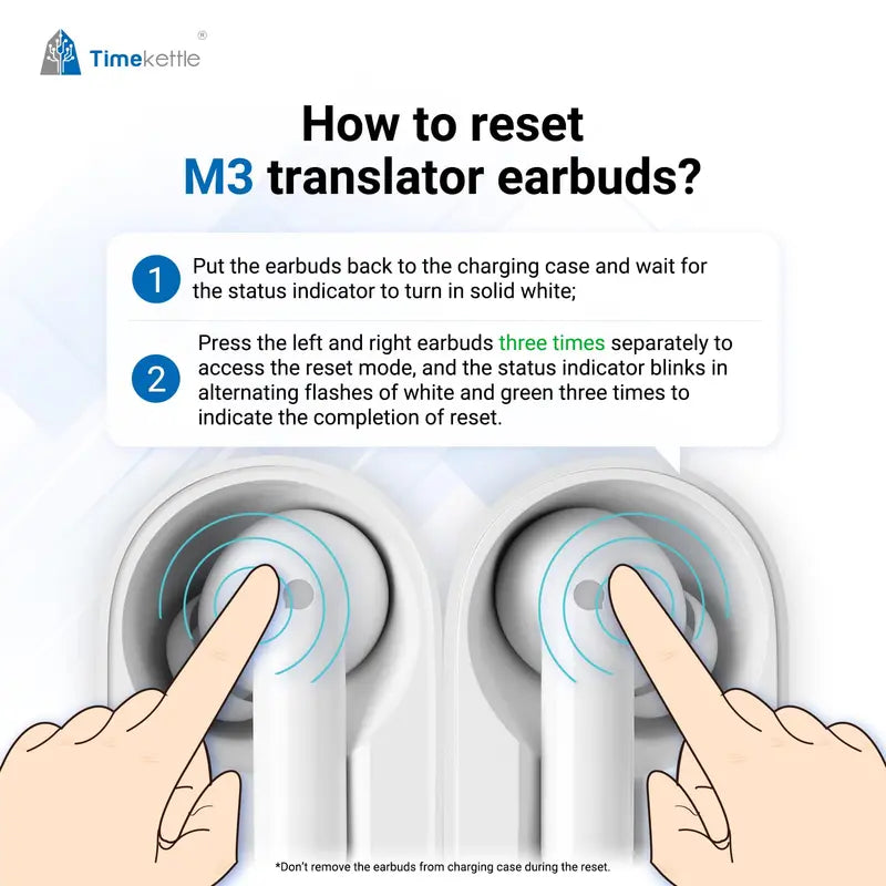 Timekettle M3 Language Translator Earbuds, Two-Way, with APP for 40 Languages   93 Accents Online