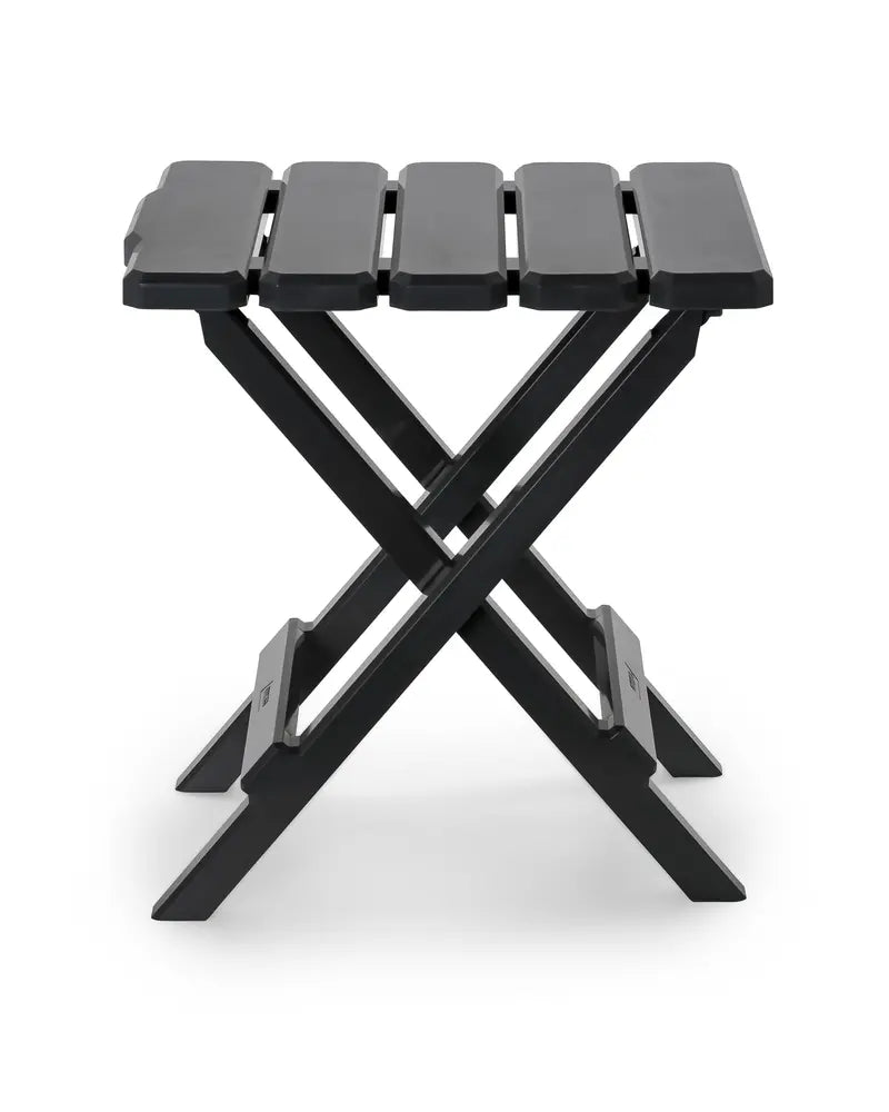 Camco Adirondack Table | Lightweight and Easy to Setup | Durable ABS Plastic, Charcoal (51881)