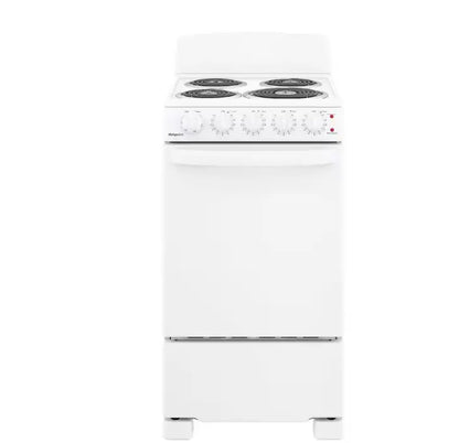 20-Inch 4-Burner Electric Freestanding Range — White Finish