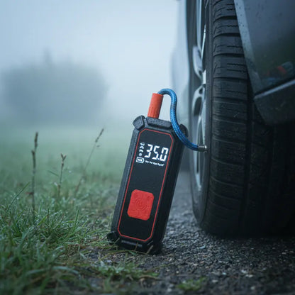 Digital 12V Portable Tire Inflator  Precision Gauge, Dual Power Input (Car/USB)