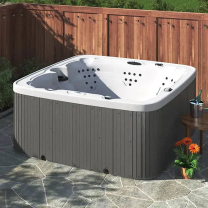 Lifesmart LS700DX 7-Person Hot Tub  230V Square Spa with 90 Jets & Ozonator System