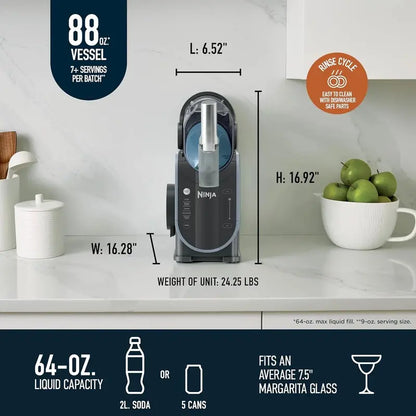 Ninja SLUSHi 88 oz. Professional Slushie Machine with 5 Preset Programs for Margaritas, Frappés, and More