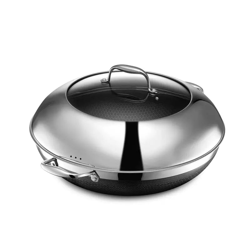 HexClad Hybrid Cookware Set  Dishwasher-Safe Nonstick Pans Compatible with All Stovetops