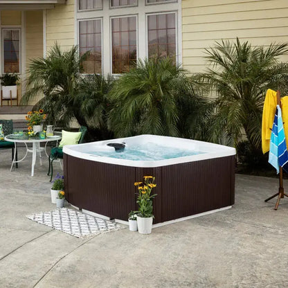 Lifesmart Leganza 6-Person Hot Tub — Rectangular 90-Jet Spa with Ozonator Sanitization