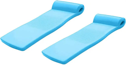 Luxury Adult Pool Loungers  Inflatable Floating Rafts for Relaxation (2-Pack)