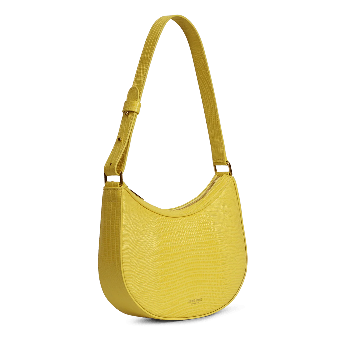 Marceau - Cuir Embossé Lézard Limoncello