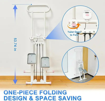 Compact Folding Stair Stepper for Cardio Training and Home Gym Use