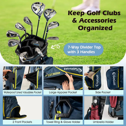 All-in-One Golf Set for Men  12-Piece Right-Handed Club Kit with Carry Bag