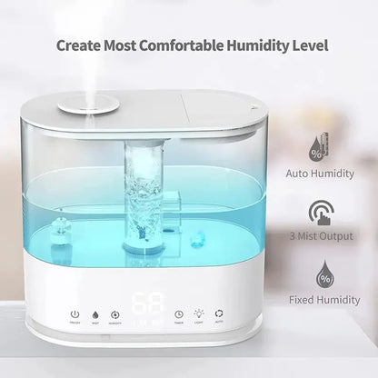 Top-Fill Bedroom Humidifier  4L Large-Capacity Ultrasonic Unit for Quiet Operation