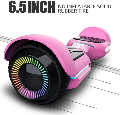 6.5-Inch Smart Self-Balancing Scooter  UL 2272 Certified Hoverboard with Bluetooth Speaker & App Control