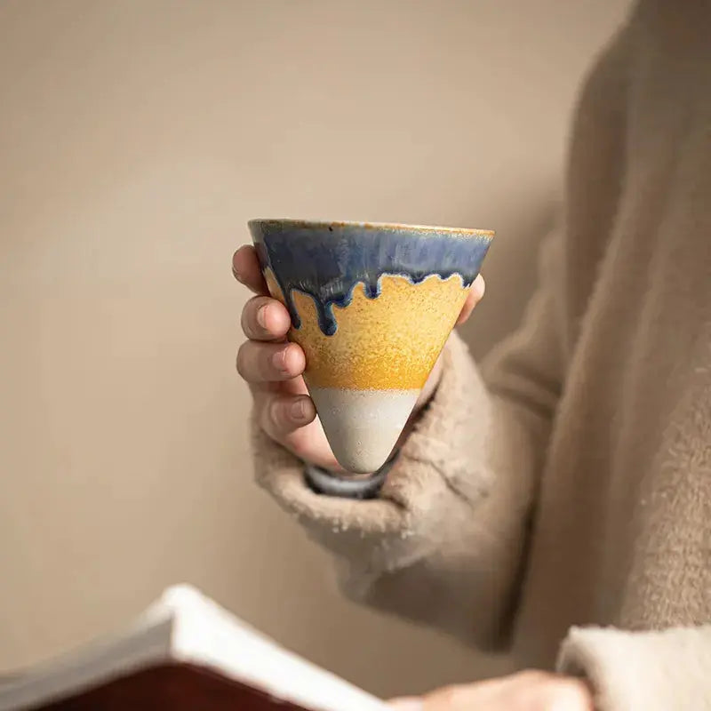 Kyoto-Inspired 200ml Ceramic Espresso Cup Set  Clean Minimalist Design