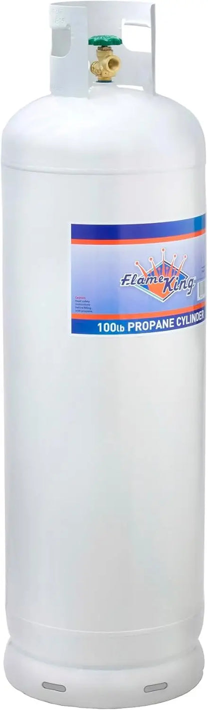 100-Lb Steel Propane Cylinder  POL Valve, Industrial-Grade, DOT-Certified for Residential & Commercial Use