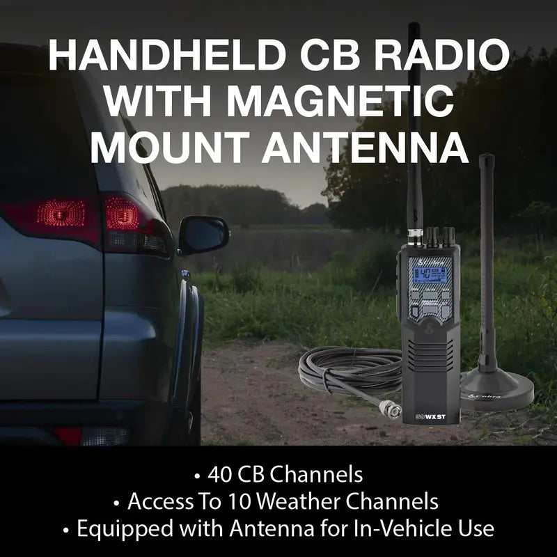 Cobra HHRT50 Road Trip CB Radio  Handheld 2-Way Emergency Communication Device
