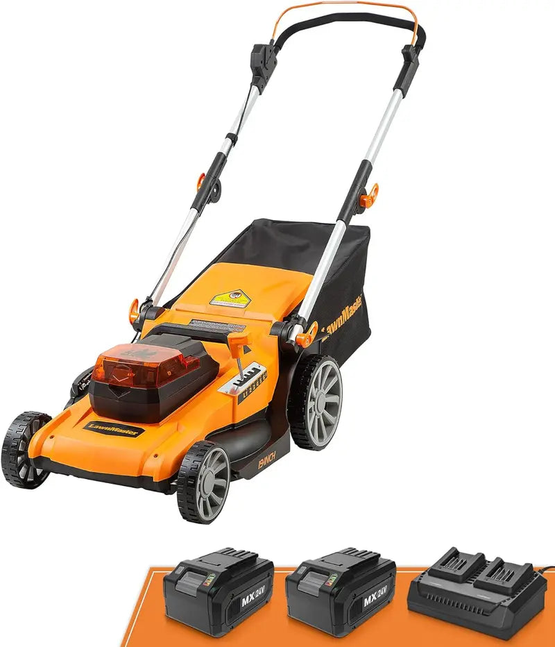LawnMaster 16″ 12A Corded Electric Lawn Mower — Quiet & Efficient
