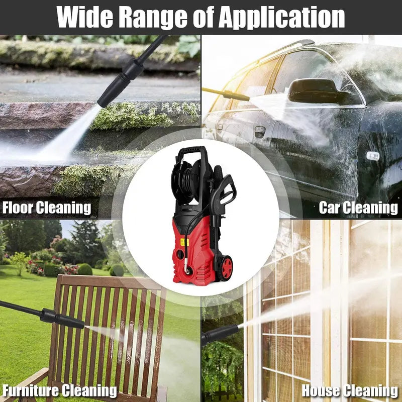 High-Power Electric Pressure Washer  Compact and Heavy-Duty Cleaning System