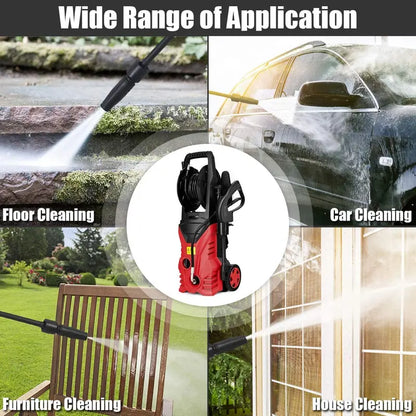 High-Power Electric Pressure Washer  Compact and Heavy-Duty Cleaning System
