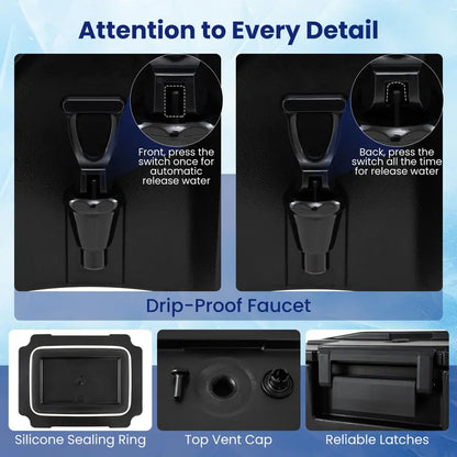 13.2-Gallon Insulated Beverage Dispenser for Parties & Events