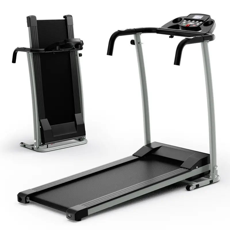 LED-Display Folding Treadmill  Home Running Machine with Phone Holder & Smooth Fold Design