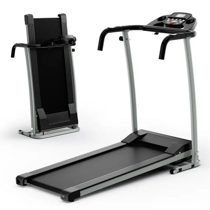 LED-Display Folding Treadmill  Home Running Machine with Phone Holder & Smooth Fold Design