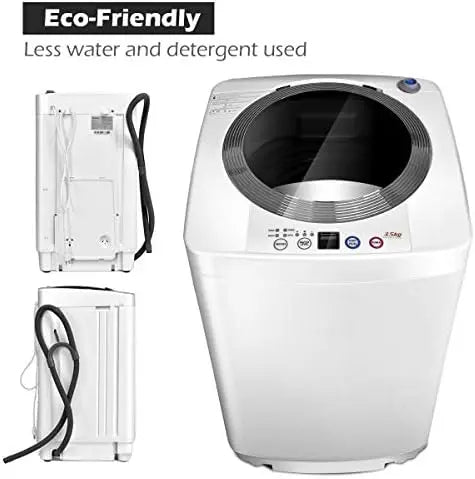 Giantex Portable Full-Automatic Washing Machine  Compact Washer-Spinner Combo