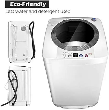 Giantex Portable Full-Automatic Washing Machine  Compact Washer-Spinner Combo
