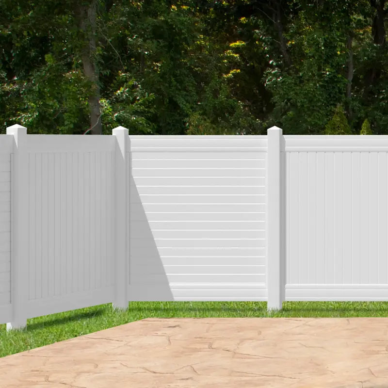 Pro Series Hudson 6×6 White Vinyl Privacy Fence Panel Kit