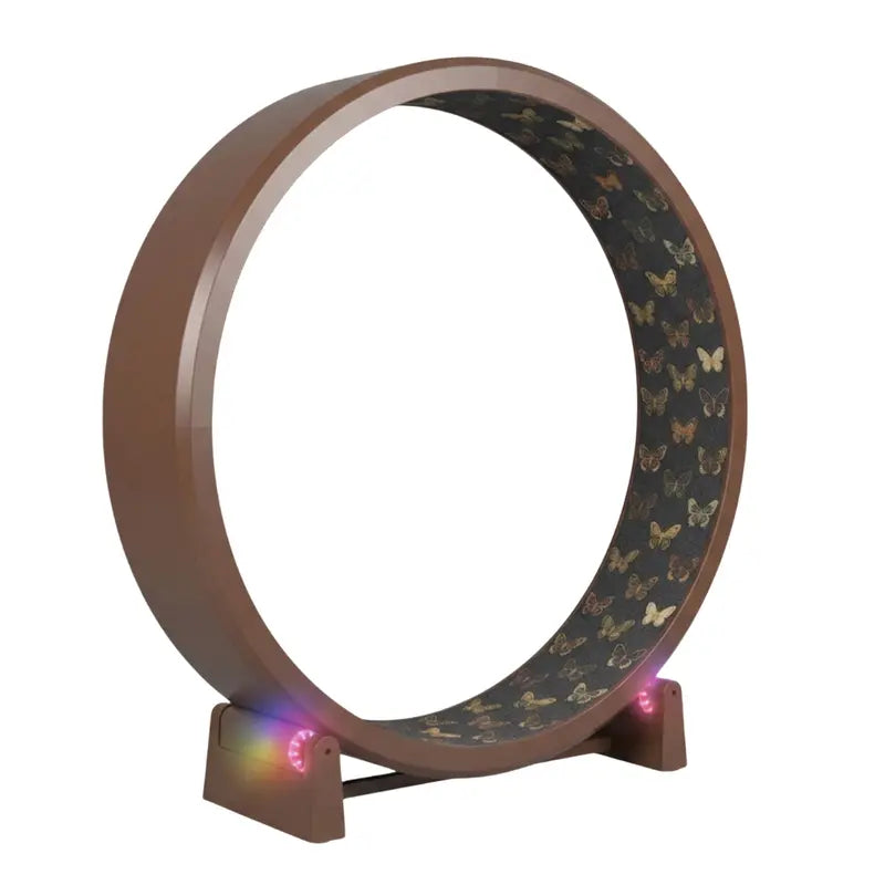 Large-Diameter 48-Inch Exercise Wheel with Non-Slip Black Felt Tread Surface