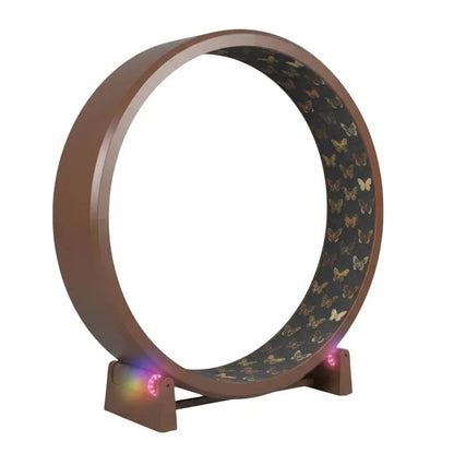 Large-Diameter 48-Inch Exercise Wheel with Non-Slip Black Felt Tread Surface