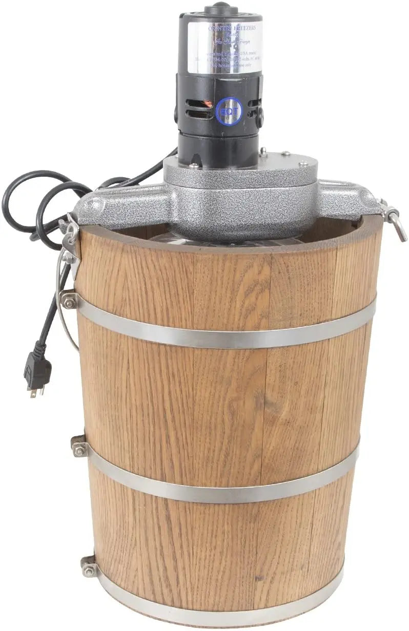 6-Quart Classic Wooden-Tub Electric Ice Cream Maker