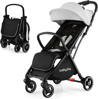 Compact Airplane-Approved Travel Stroller  Lightweight Foldable Design for Infants & Toddlers